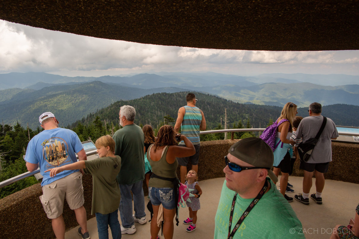 Great Smoky Mountains National Park Clingman's Dome visitors