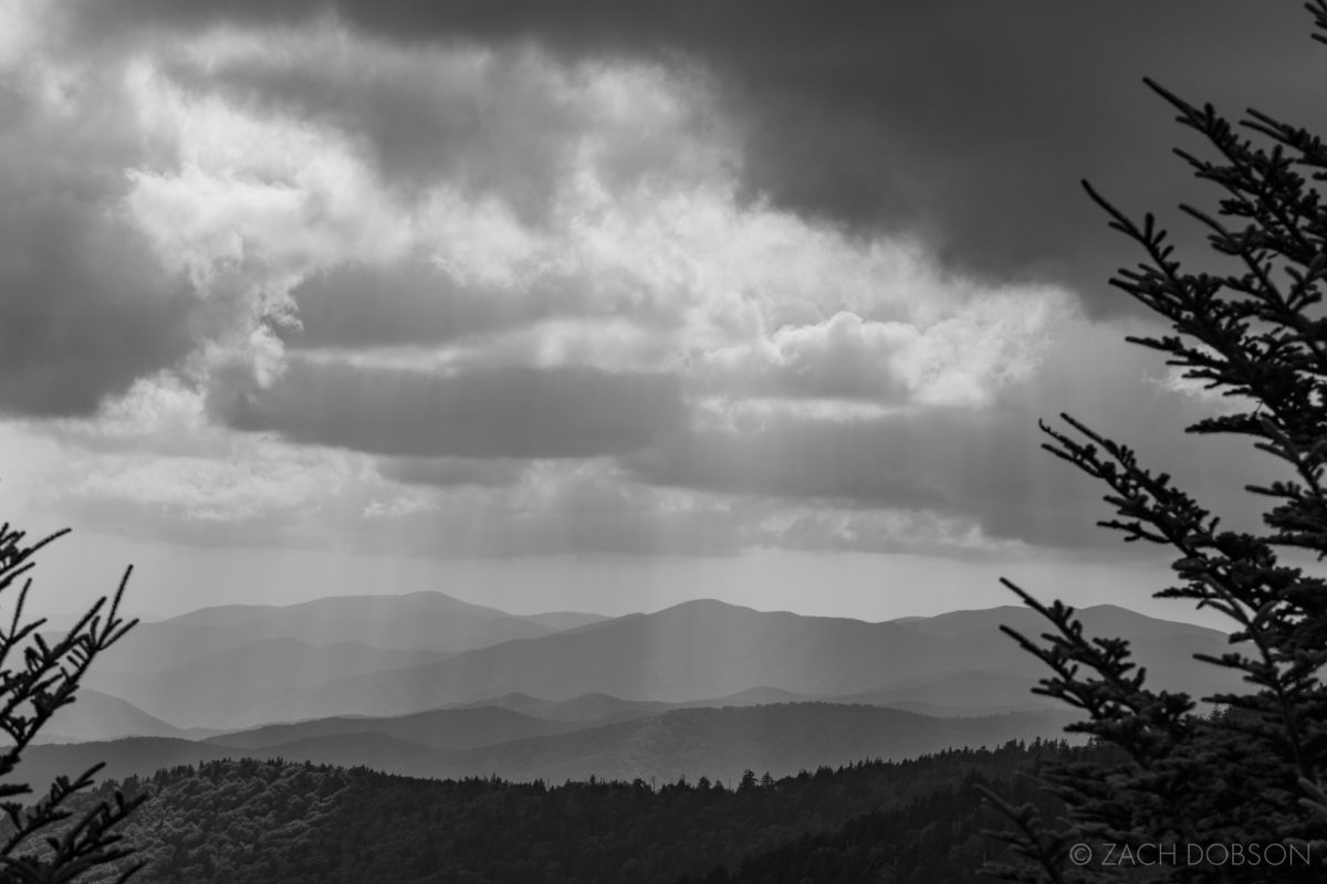 Great Smoky Mountains sun rays