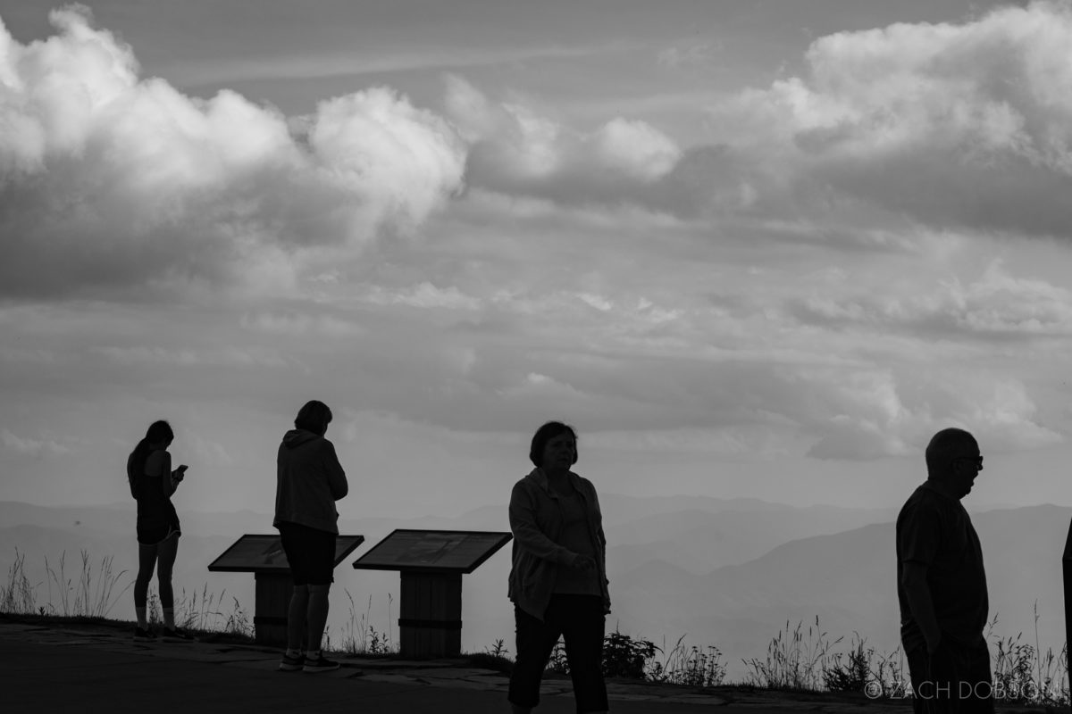 Great Smoky Mountains heads in the sky