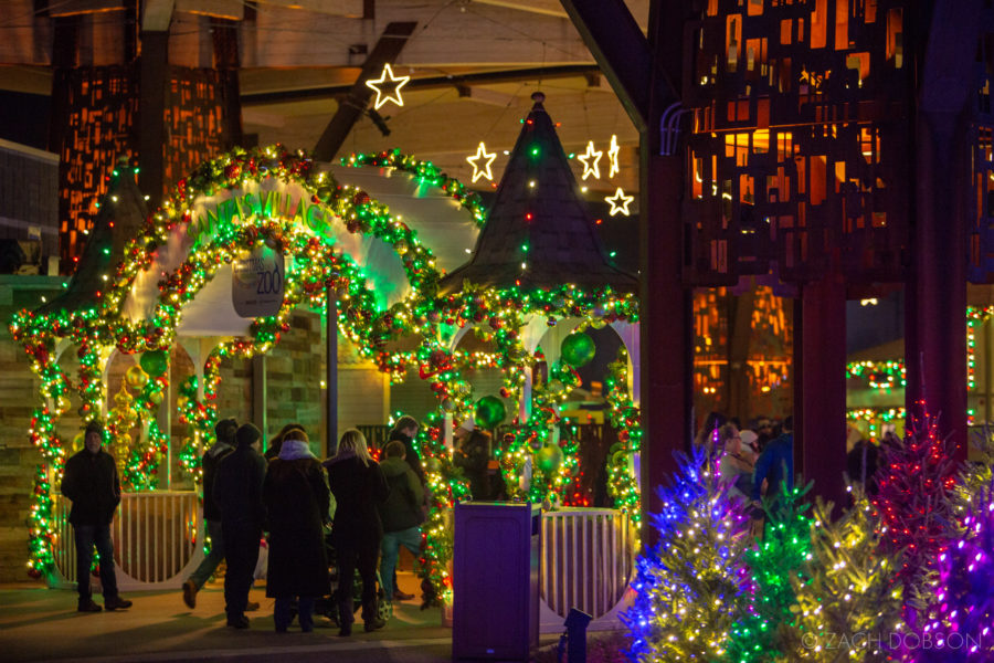 Santa's Village at Christmas at the Zoo in Indianapolis, Indiana.