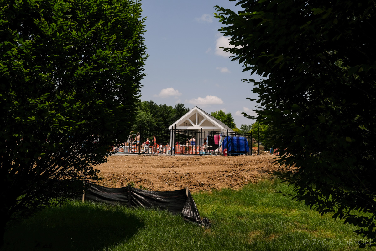 carmel indiana pool open during construction