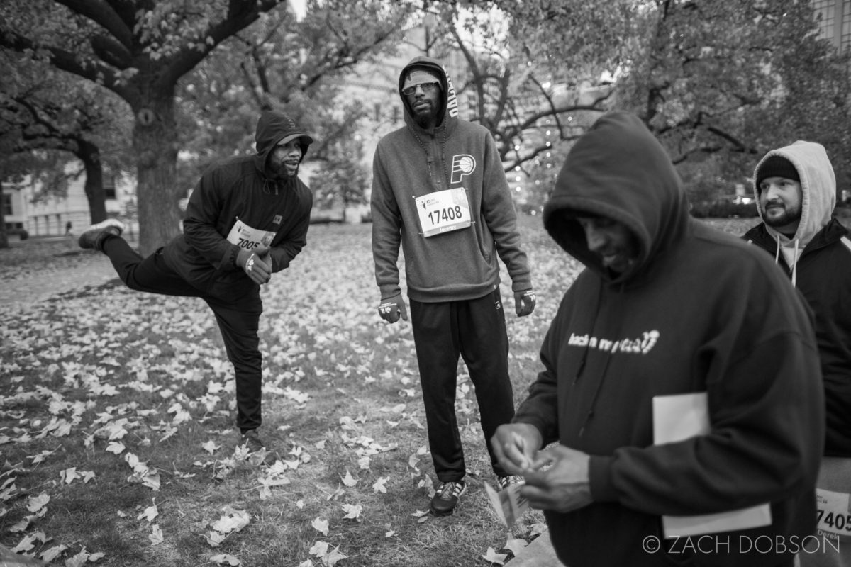 Indianapolis Monumental Marathon, 2019. warmup