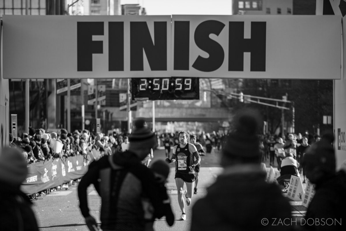 Indianapolis Monumental Marathon, 2019. finish