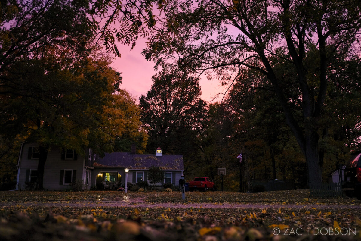 stormy sunset in indiana