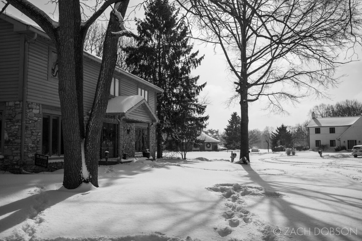 winter snow photography neighborhood suburbs