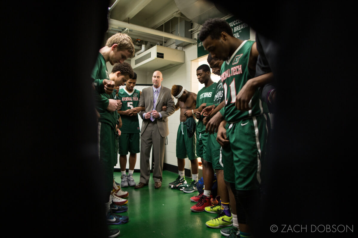 indiana high school basketball locker room arsenal tech