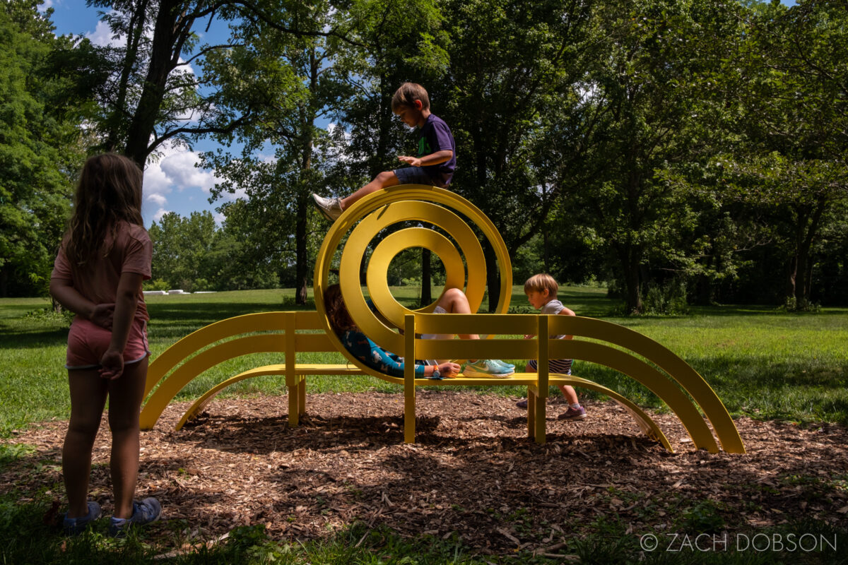 100 Acres Indianapolis Newfields art bench