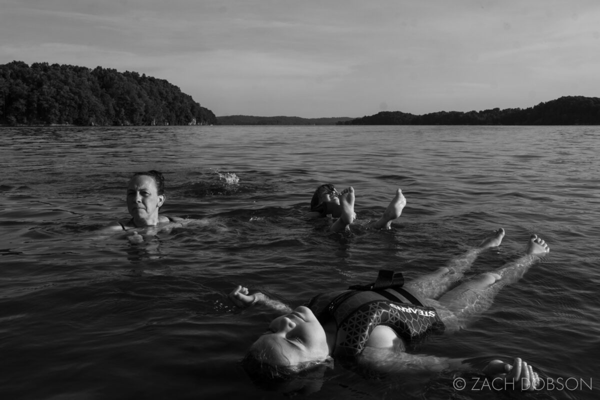 Swimming in Watts Bar Lake, Kingston, TN