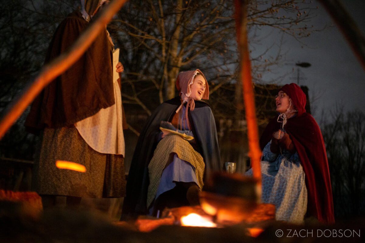 A Merry Prairie Holiday at Conner Prairie in Fishers, Indiana. 