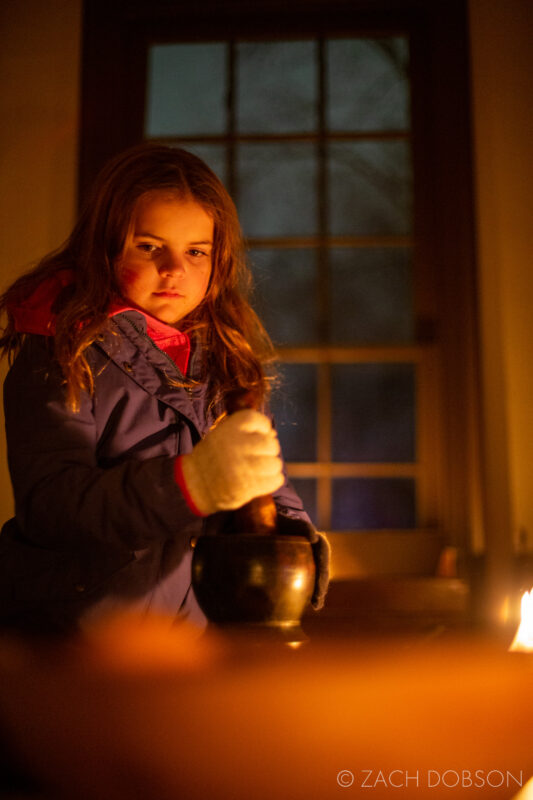 A Merry Prairie Holiday at Conner Prairie in Fishers, Indiana. 