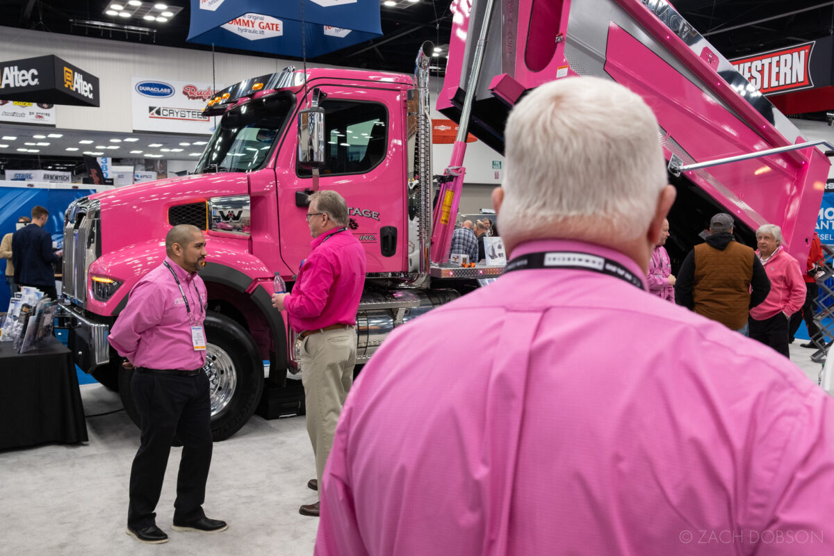 work truck week indianapolis indiana, pink