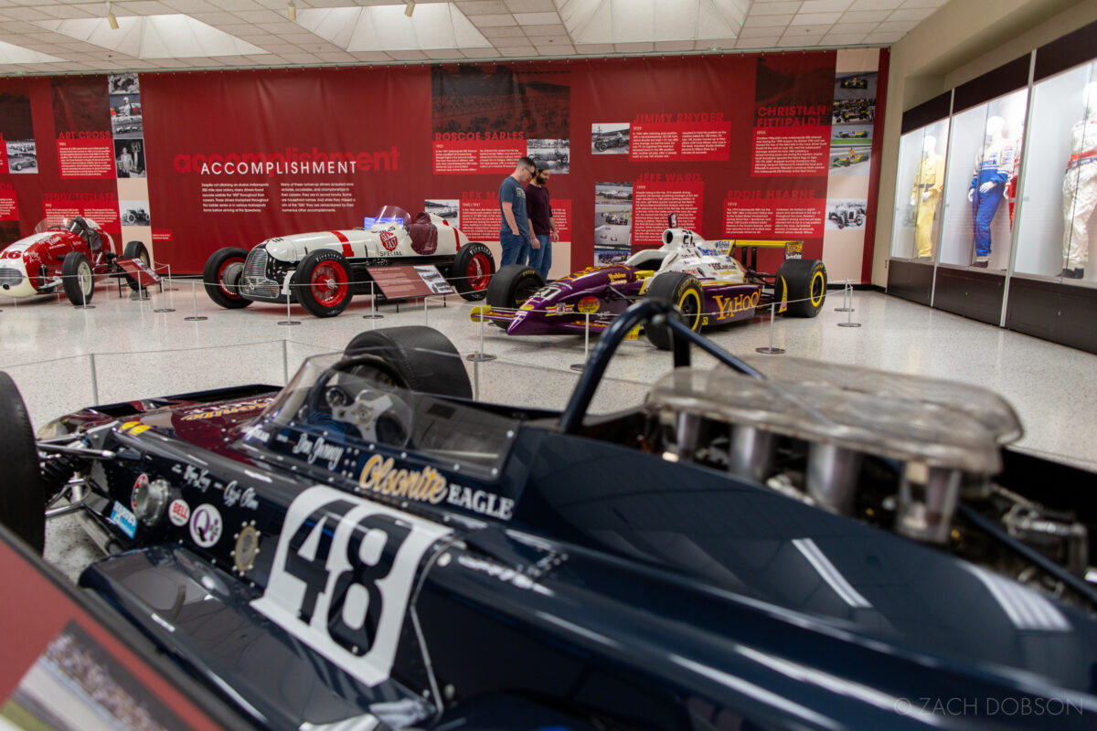 Second exhibit at the Indianapolis Motor Speedway Museum