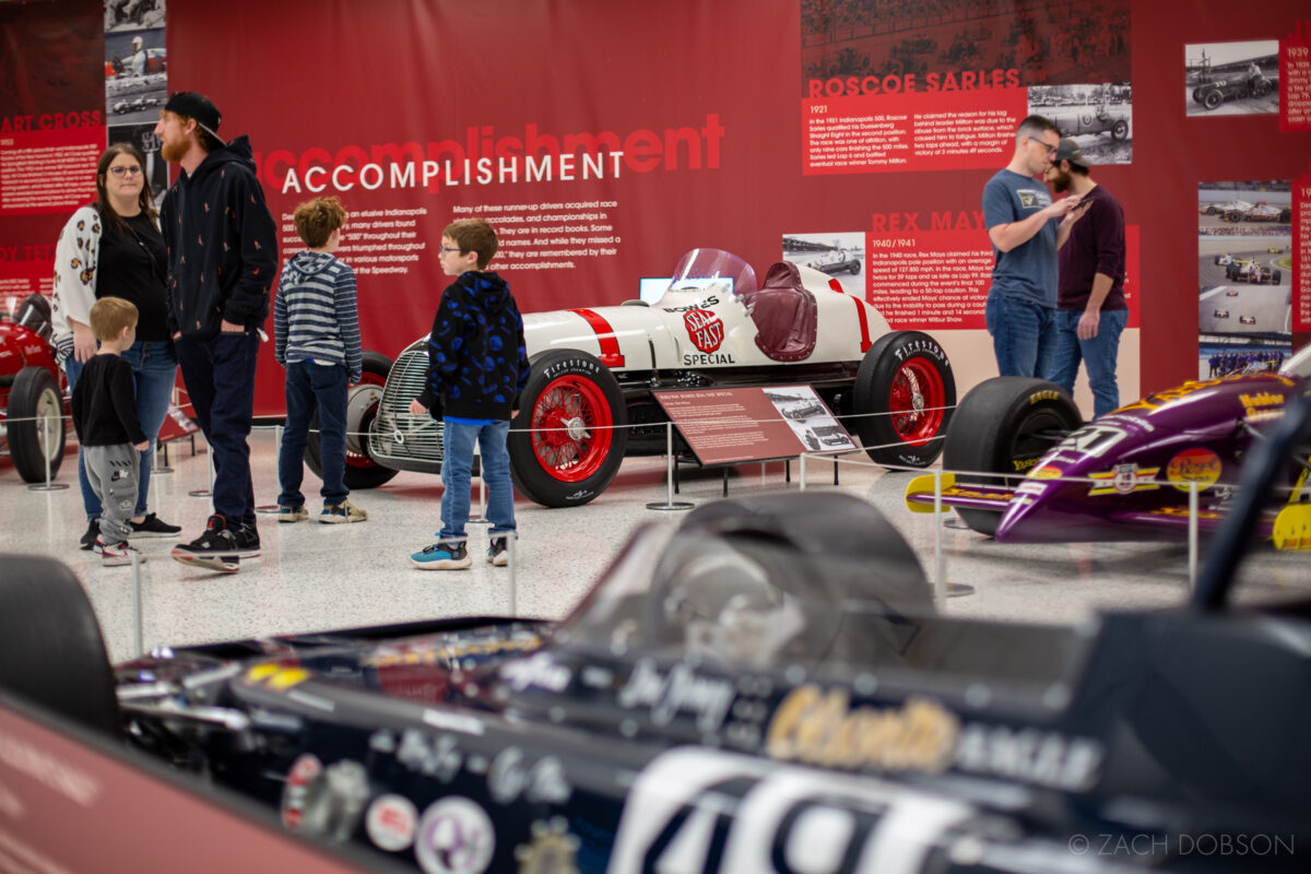 Second exhibit at the Indianapolis Motor Speedway Museum