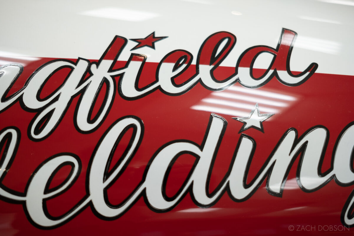 Car detail at the Indianapolis Motor Speedway Museum