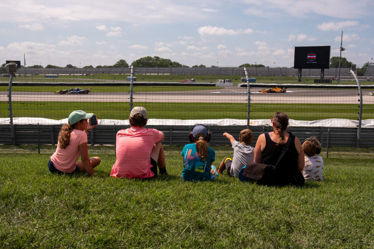 Family at the Indianapolis Motor Speedway