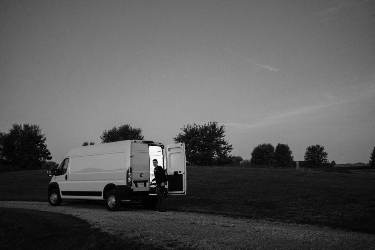 early morning rural home fairland indiana