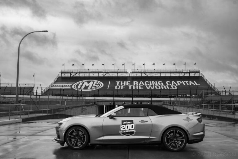 Photoshoot with an Indianapolis Motor Speedway Camaro