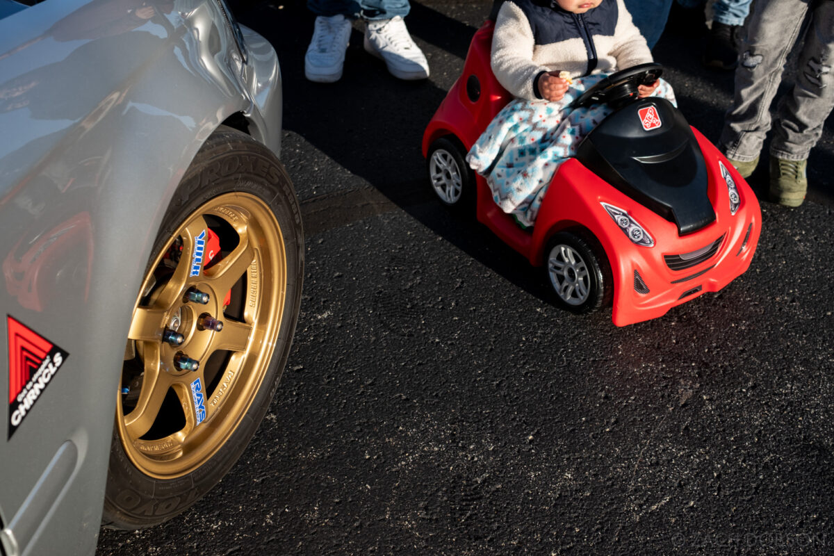 Cars & coffee at Graham Rahal Performance in Brownsburg, Indiana. Kids toy car.