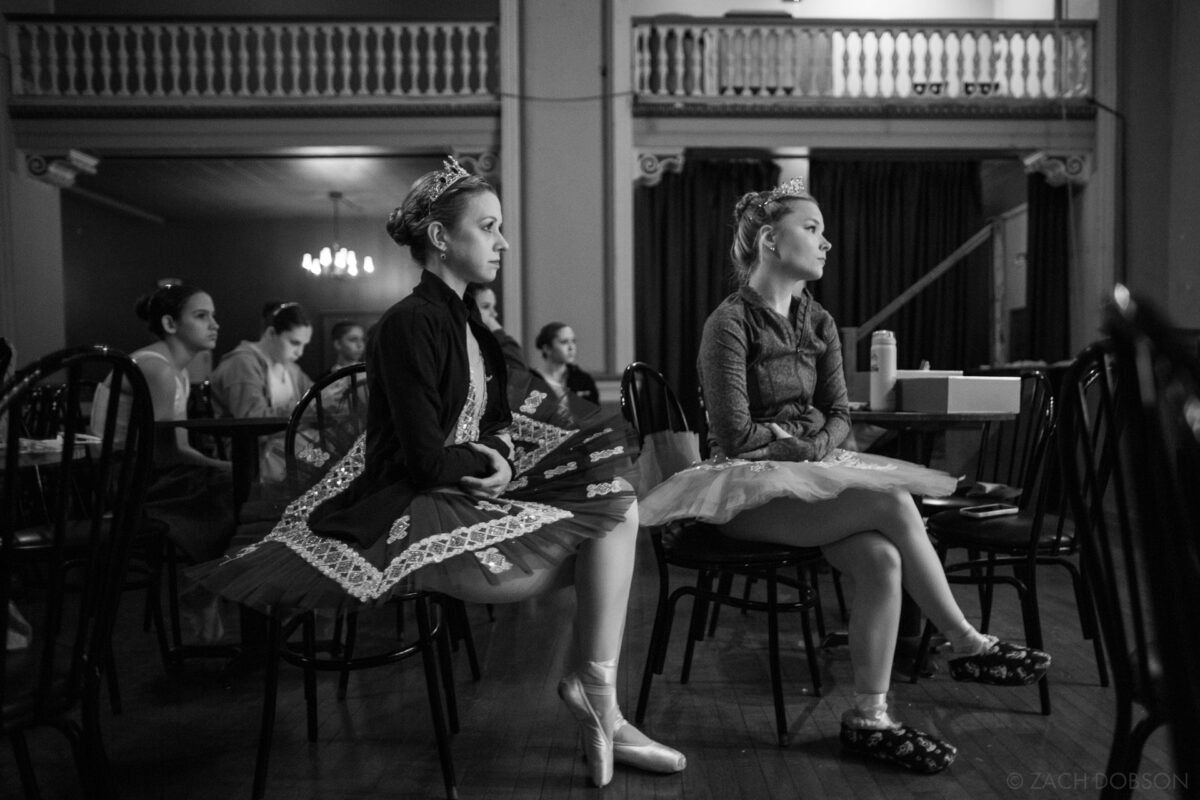 Ballet INitiative, an Indianapolis, Indiana-based dance collective rehearses at Basile Theatre at the Historic Athenaeum