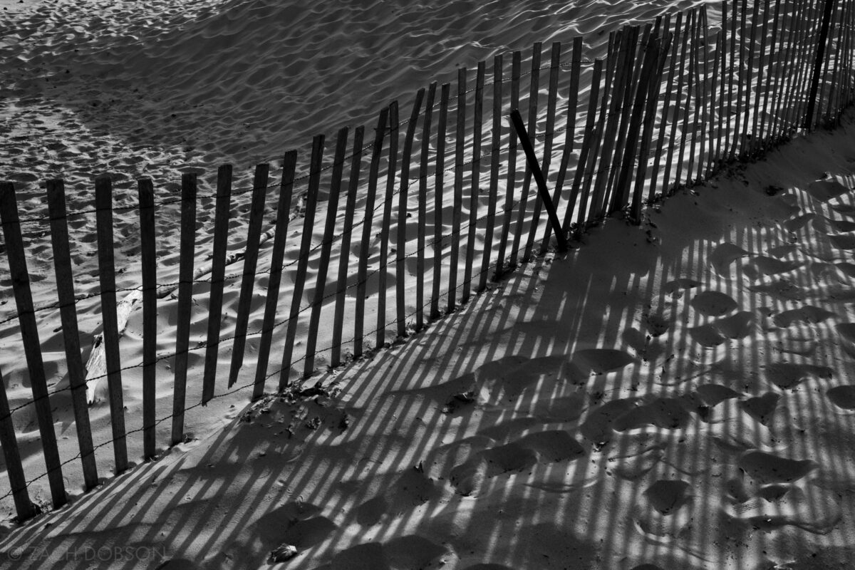 Footprints in the sand at Silver Beach, St. Joseph, Michigan.