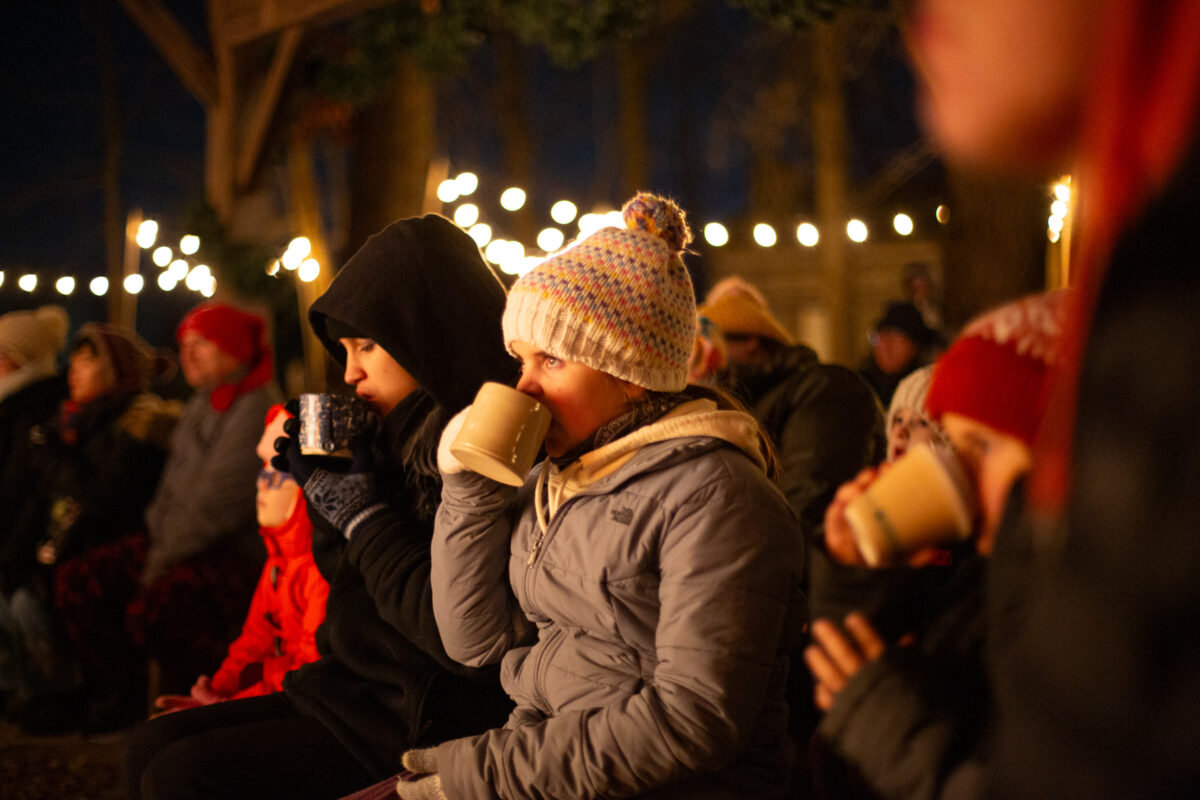 Hot cocoa and a show at A Merry Prairie Holiday